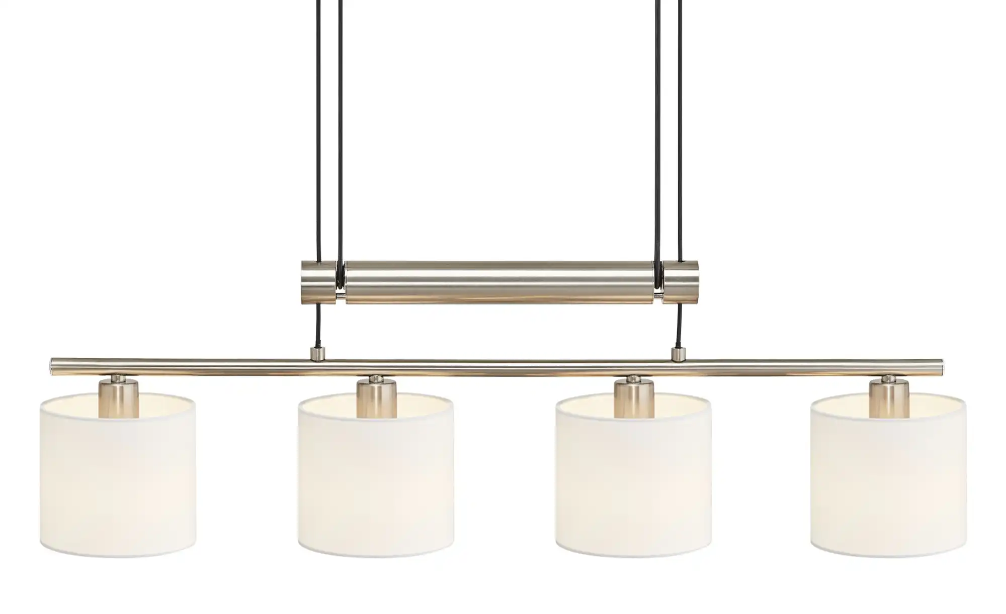 Trio Pendelleuchte, 4-flammig, Stoffschirm