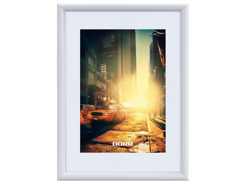 Dörr Bilderrahmen New York Weiss, 21 x 29.7 cm Fotorahmen aus Kunststoff