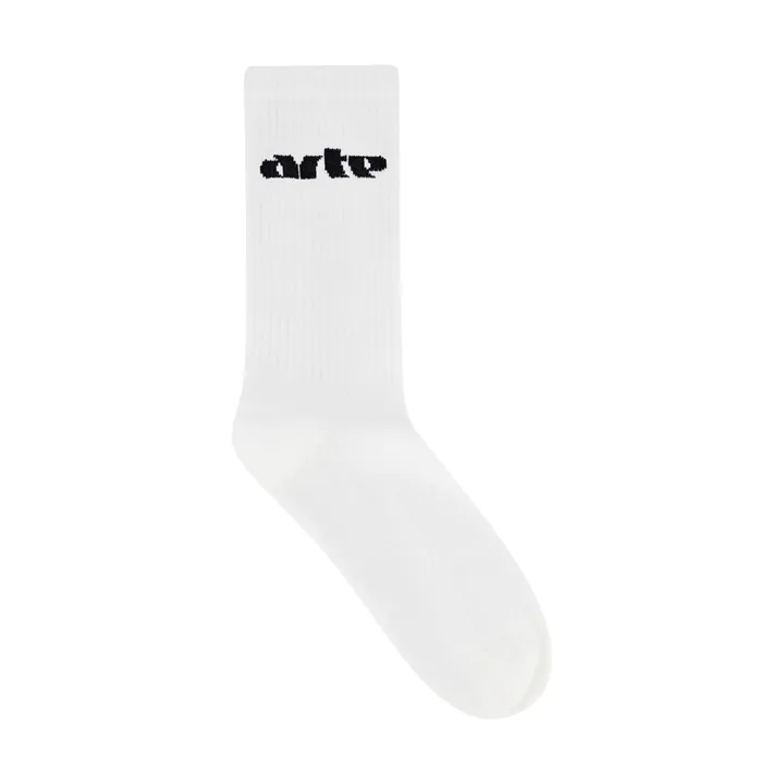 Arte Antwerp Chaussettes Arte Logo Horizontal | Blanc