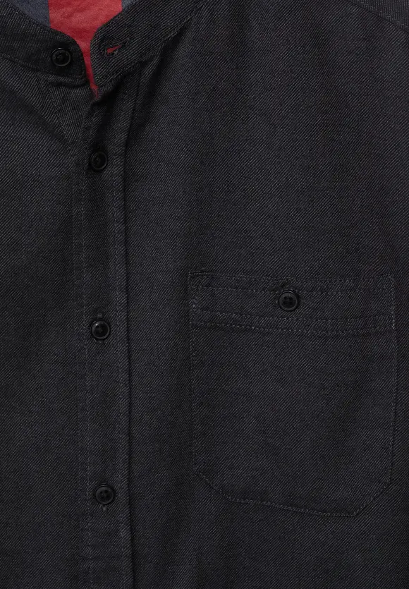 Hemd in Melange Optik - anthracite grey melange