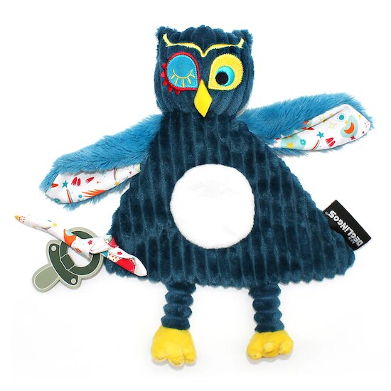 Doudou baby Astros le hibou   de               Les Déglingos