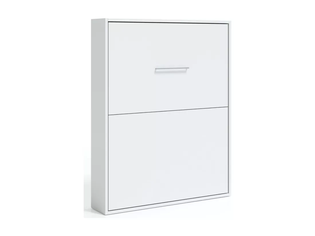 Lit escamotable vertical Banila-Couleur Blanc-160x200