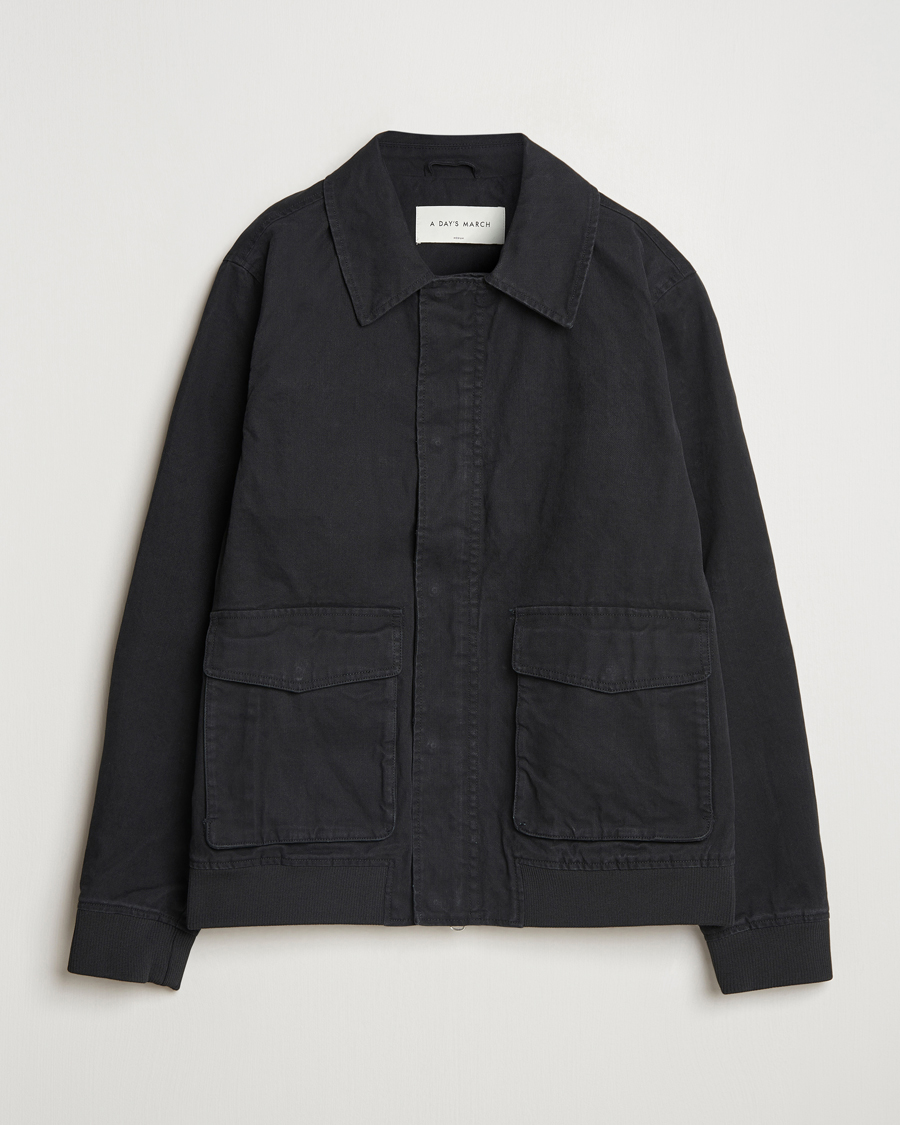 A Day's March Bader Cotton Flight Jacket Black