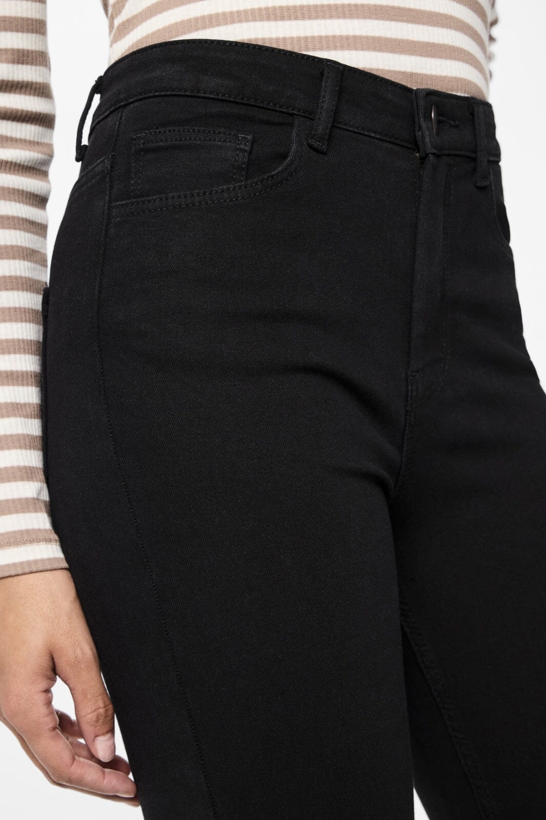 Pieces PcHighFive Flex Black Skinny Jeans