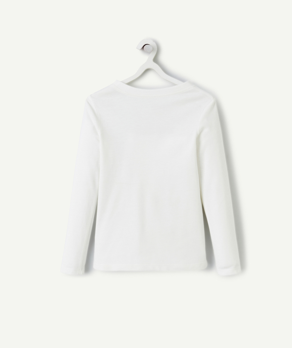 DAMARTT-SHIRT THERMOLACTYL BLANC AVEC MOTIF CHOU-FLEUR