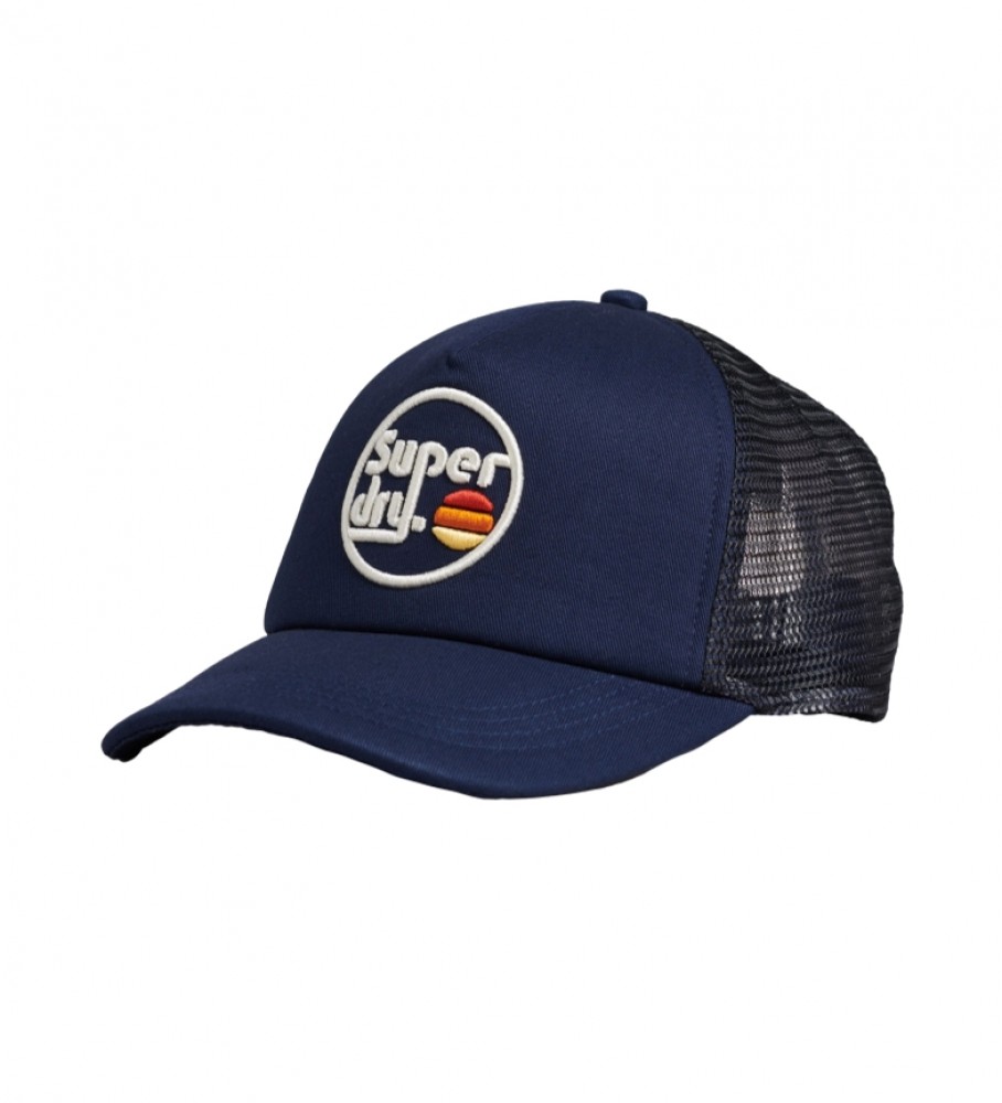 Boné Trucker Superdry Vintage Logo Azul Marinho