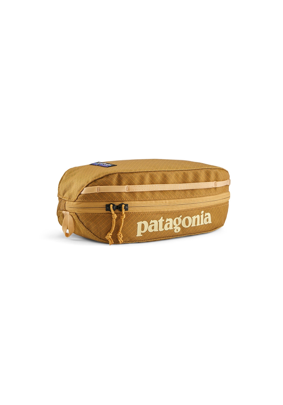 Patagonia Kulturbeutel Black Hole Cube 3L Pufferfish Gold w/Beeswax Tan