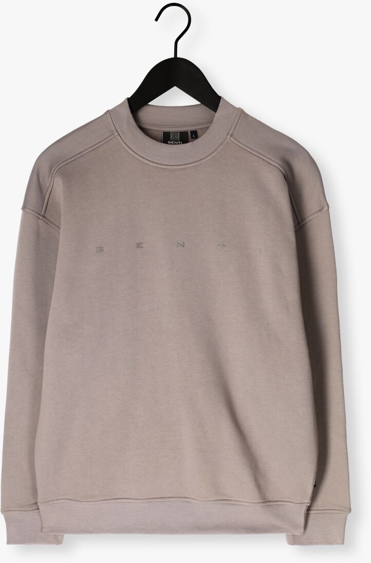 taupe genti sweater crewneck