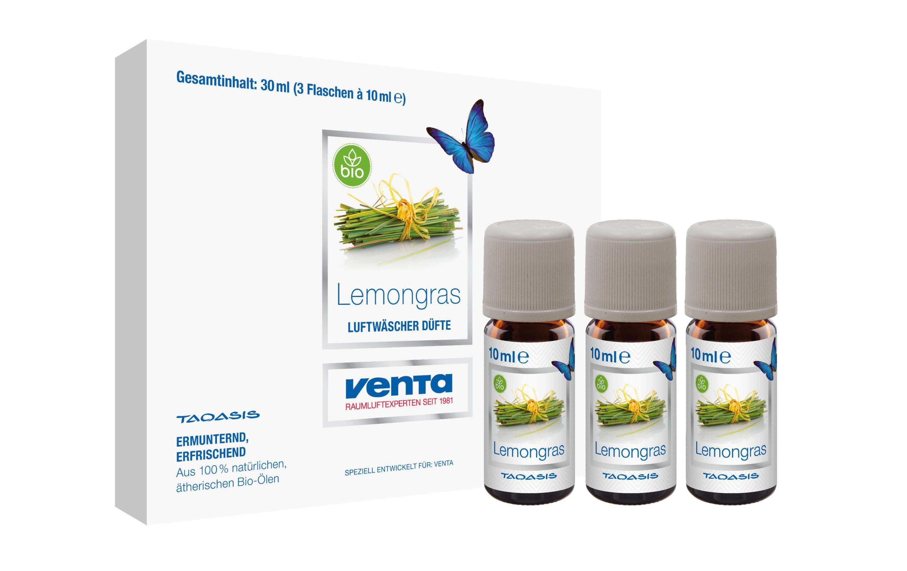 Duftöl Lemongras, 3 x 10 mlÄtherisches Öl, 3 Fläschchen à 10 ml