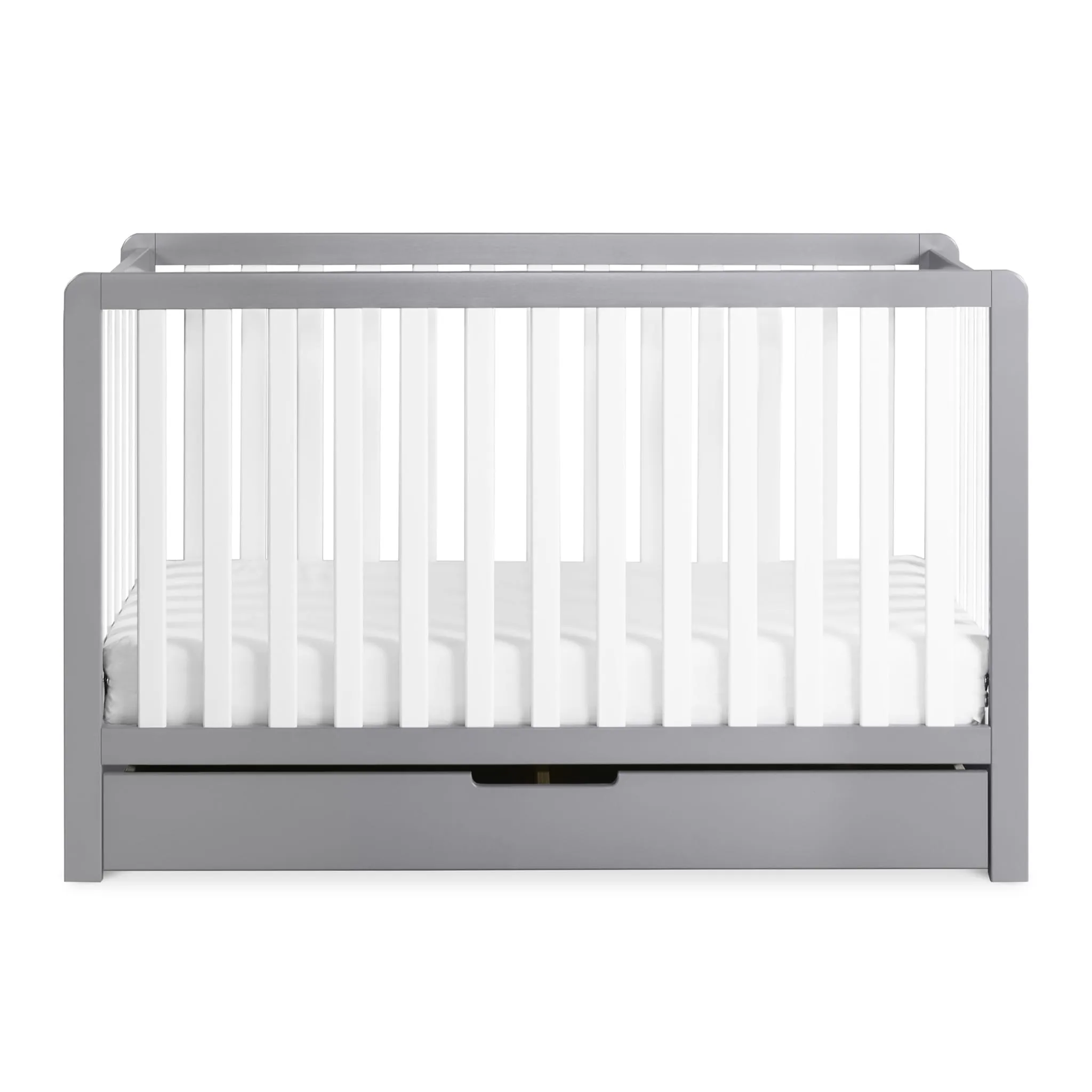 DaVinci Couchette Convertible 4-en-1 Colby avec Tiroir Gigogne - Gris  Blanc