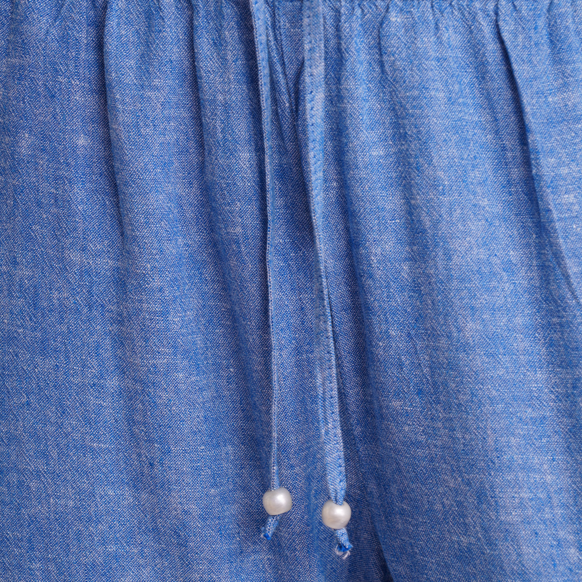 Gina Benotti Damen Leinen-Hose mit Tunnelzug blau