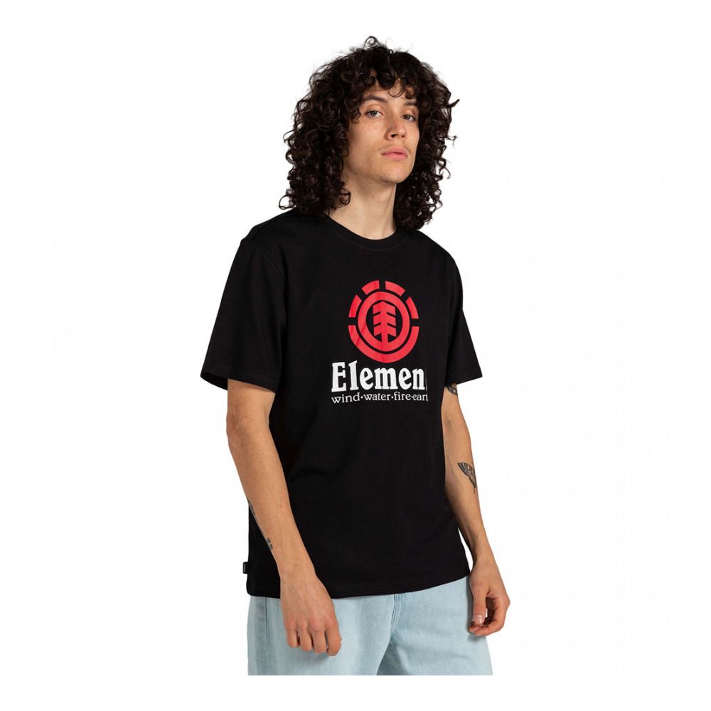 Element VERTICAL - Tee-shirt Homme flint black