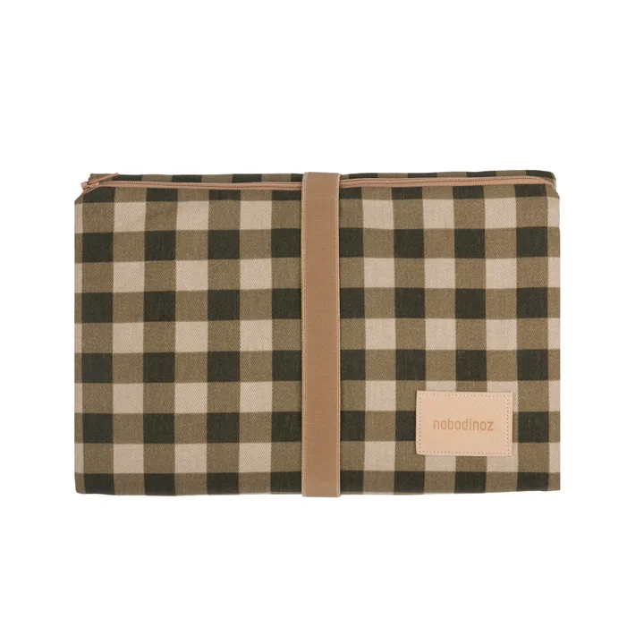 Nobodinoz - Hyde Park Wickelunterlage, green checks