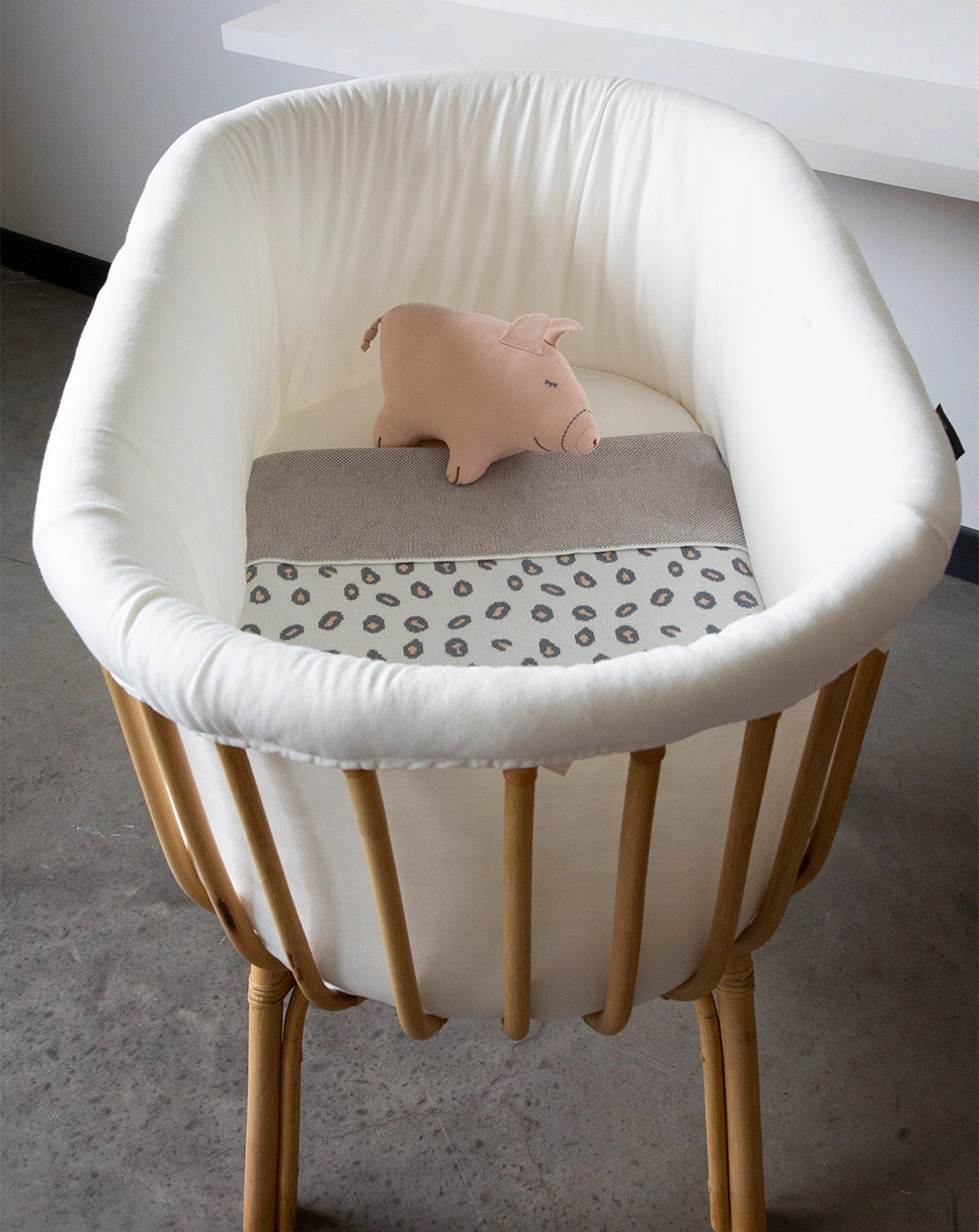 Babydecke LEOPARD (85x70) in beige