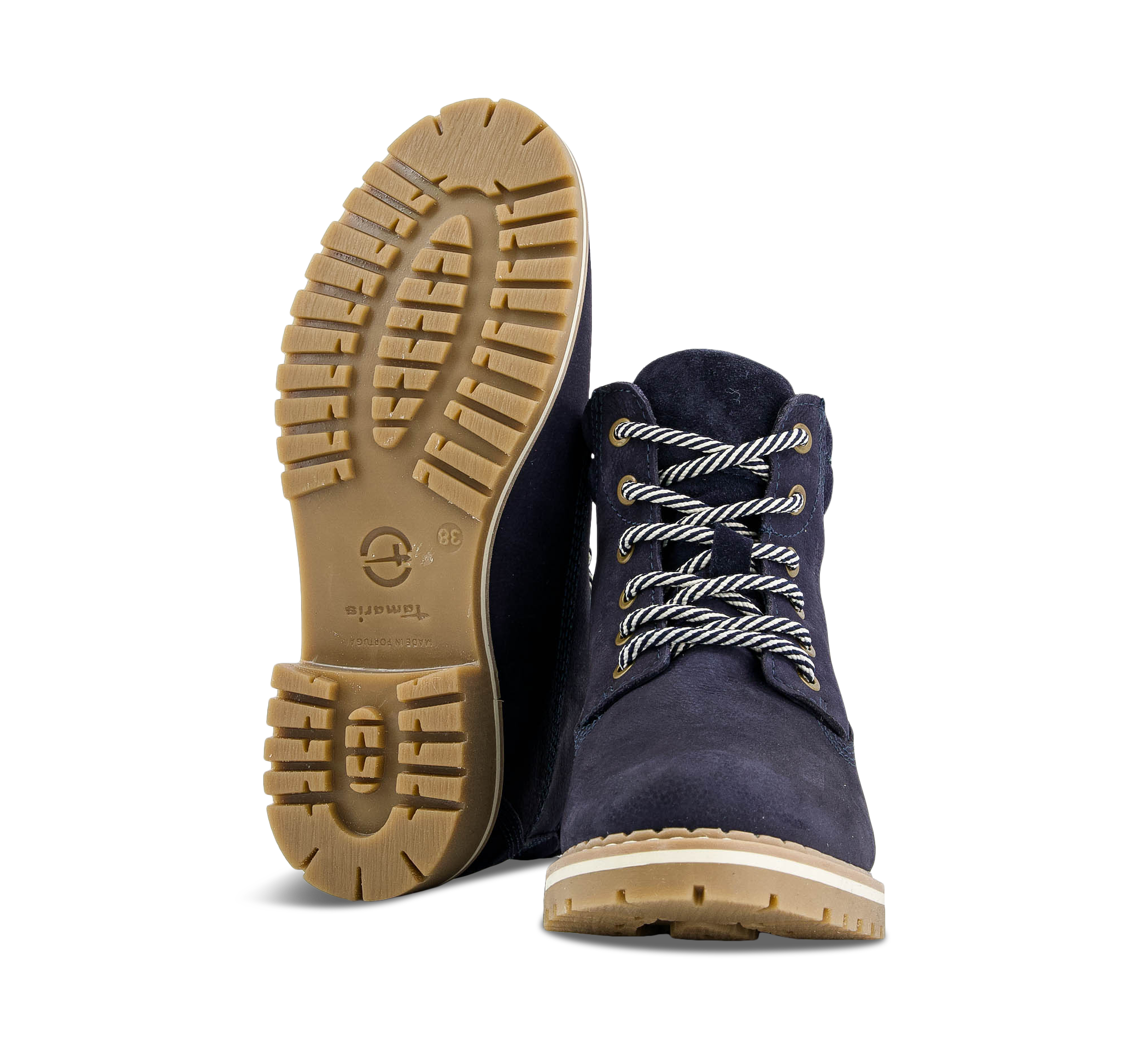 Tamaris Schnürstiefel blau