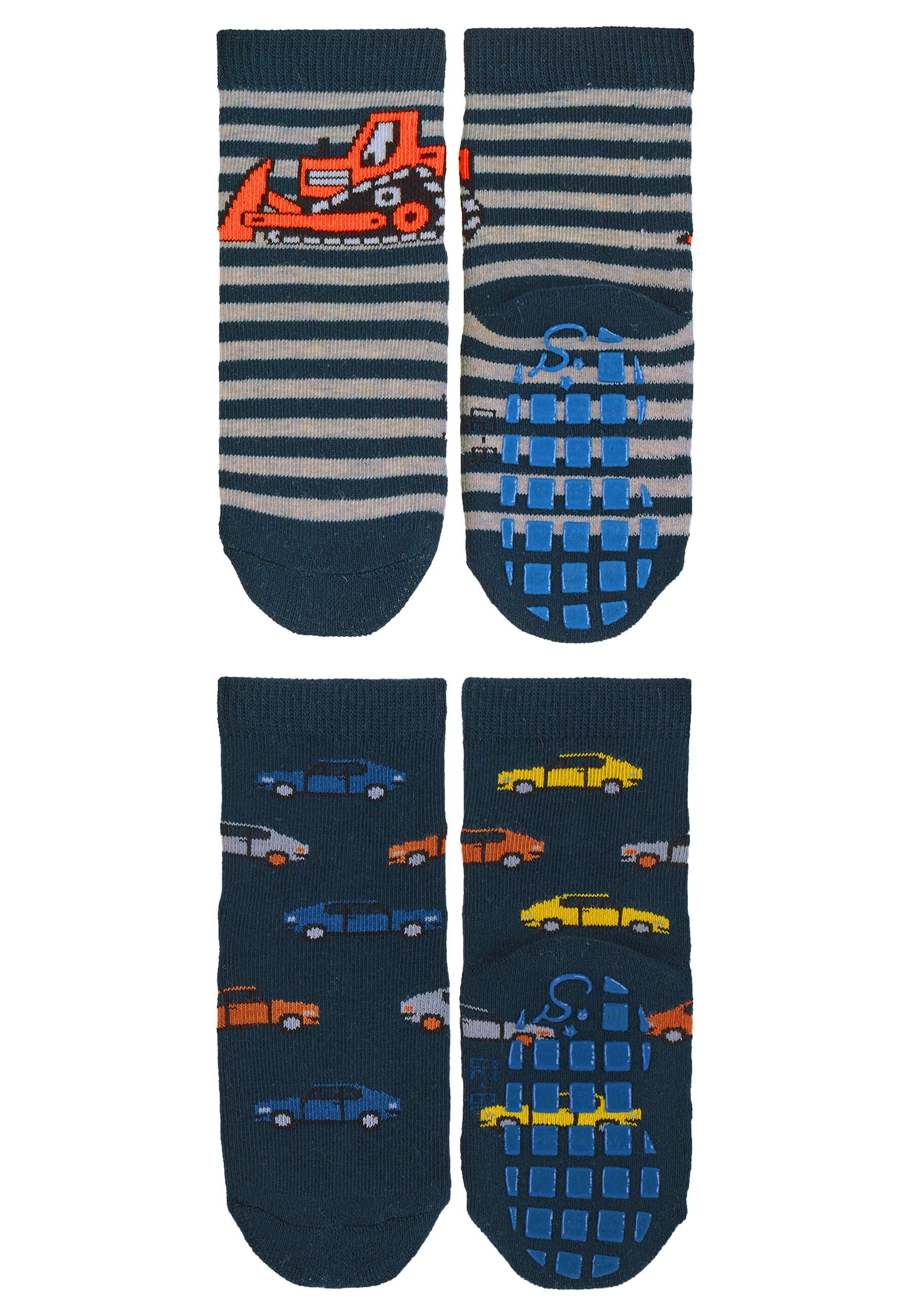 Stoppersocken BAGGER & AUTOS in marine