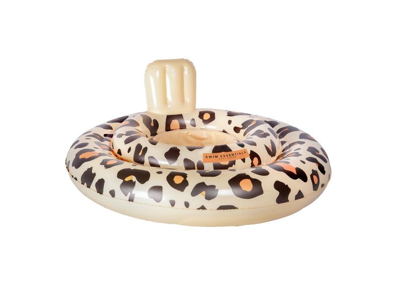 Swim Essentials Schwimmsitz 0-1 Jahre Leopard Beige Babyschwimmer