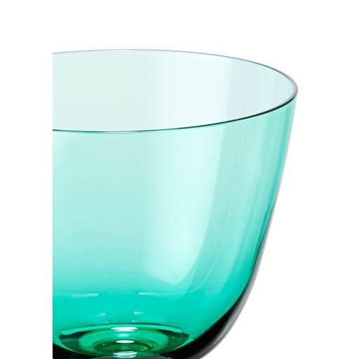 Holmegaard Flow Glas På Fod, Emerald Green, 35 cl