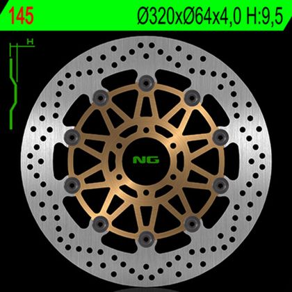 Disque de frein Rond NG flottant