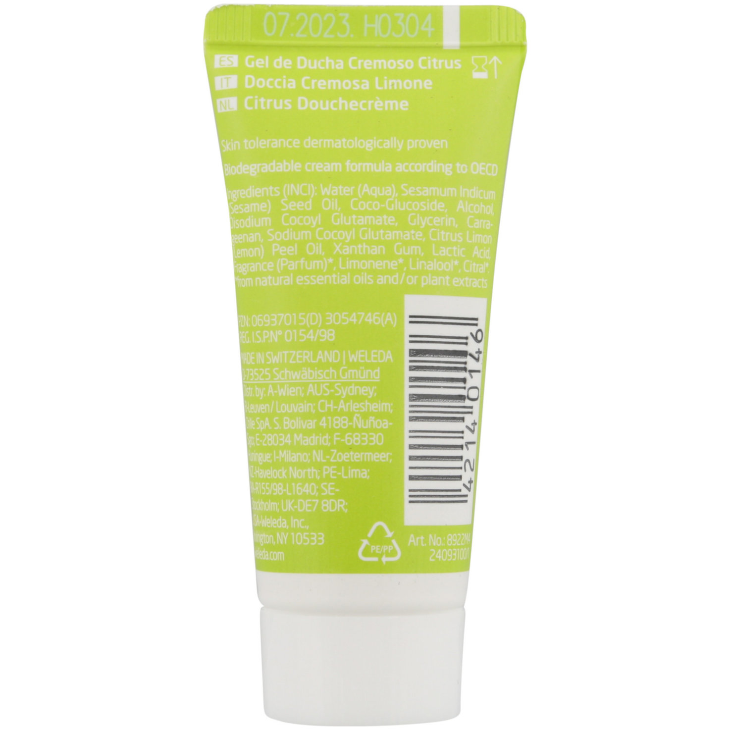 Weleda Refresh Citrus Erfrischungsdusche