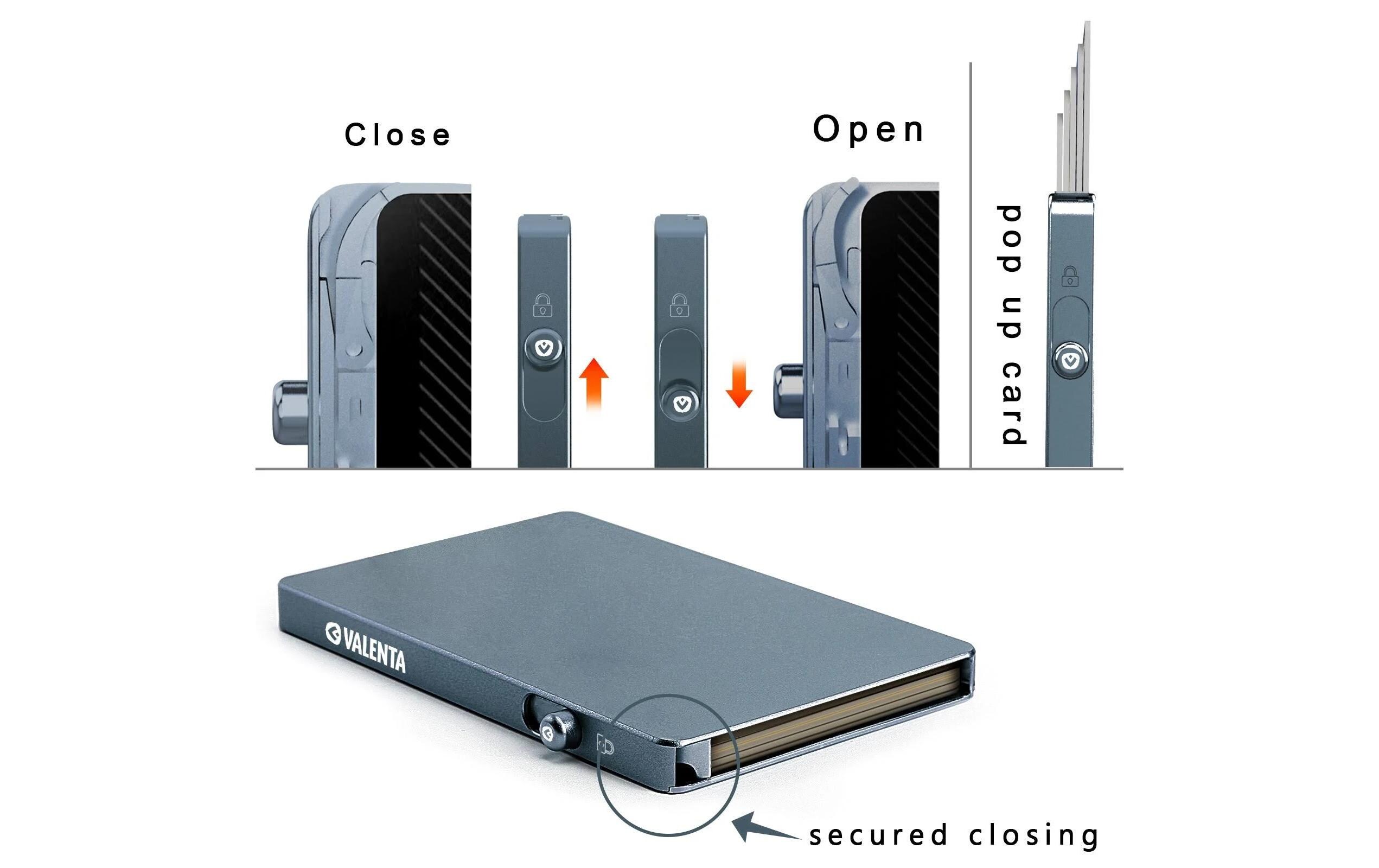 CardCase Aluminium MagSafe GrauAluminium-Kreditkartenhülle mit RFID-Schutz