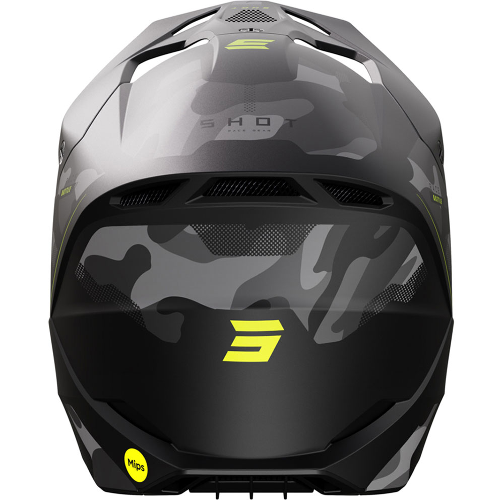 Shot - Casque Race Battle Noir / Jaune fluo / Mat