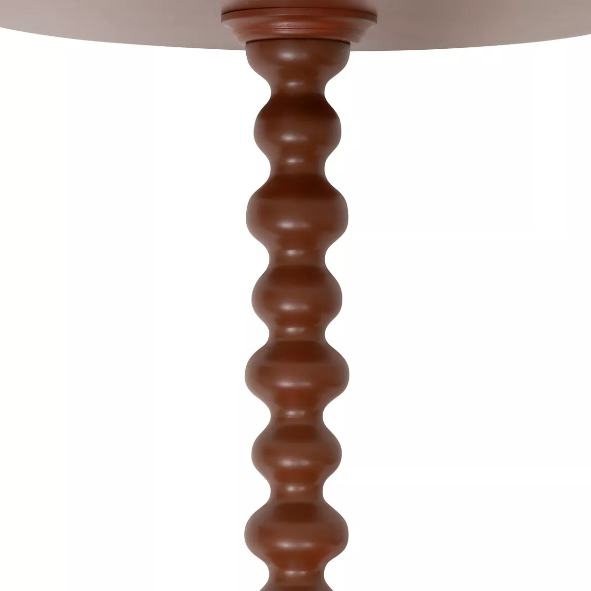 Table à café ronde en bois (H50 cm) Alix Terracotta