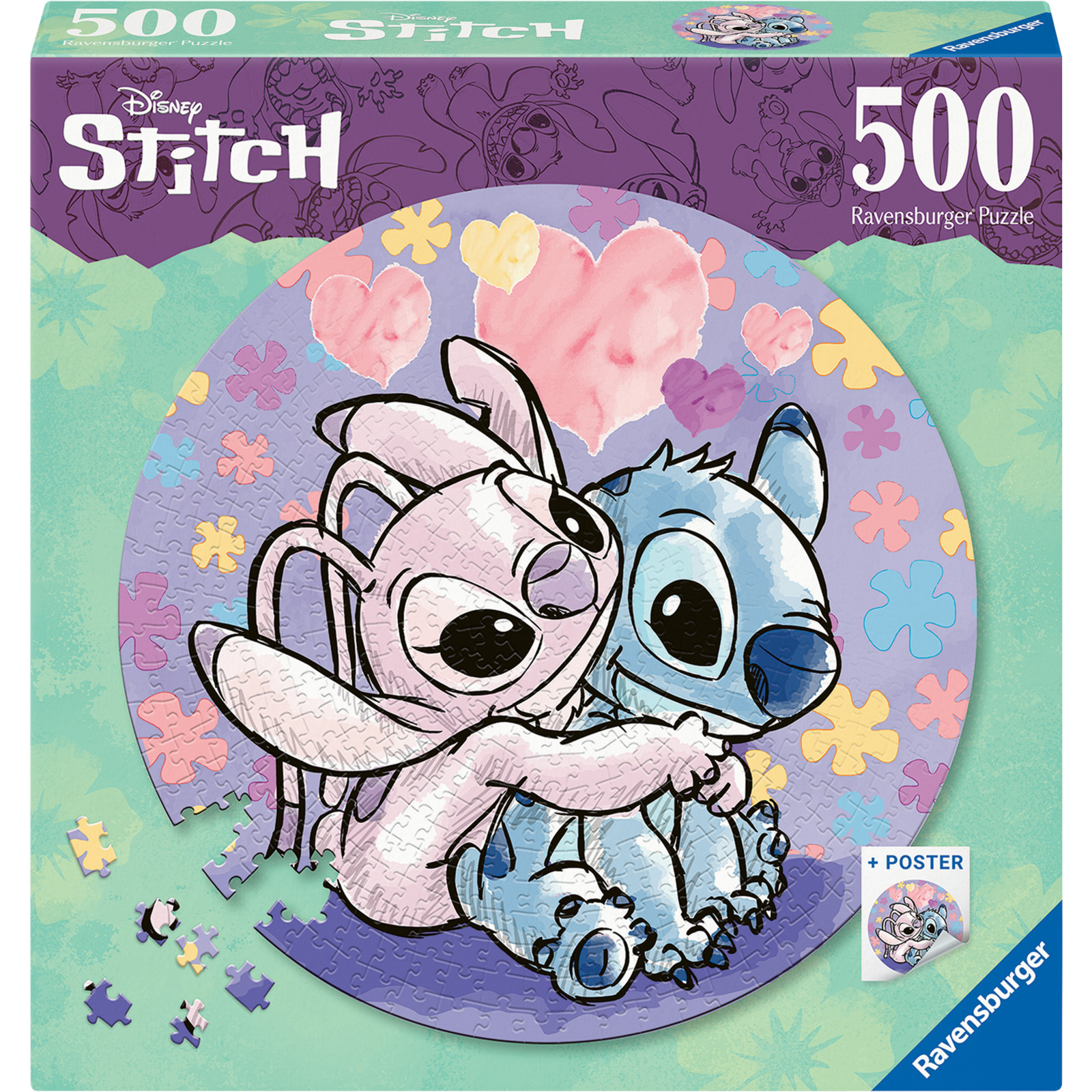 Ravensburger Rund-Puzzle Stitch 500-teilig
