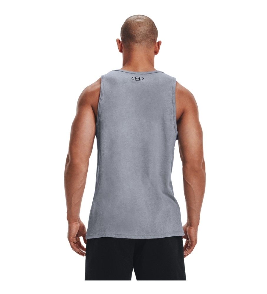 Camiseta regata Under Armour UA Sportstyle com logo, cinza