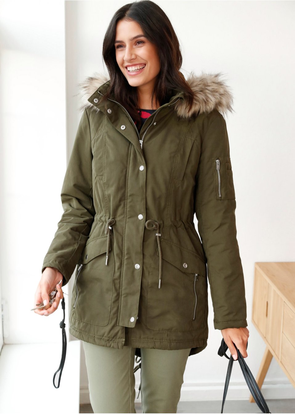 Parka chaude, doublée