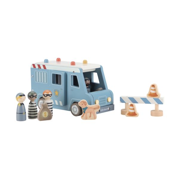 Little Dutch Politiewagen Inclusief Pegdolls – Hout