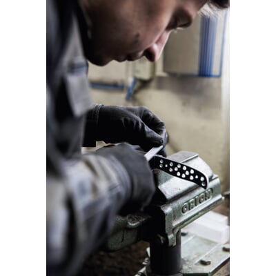 Handgefertigtes Flach-Erl-Messer