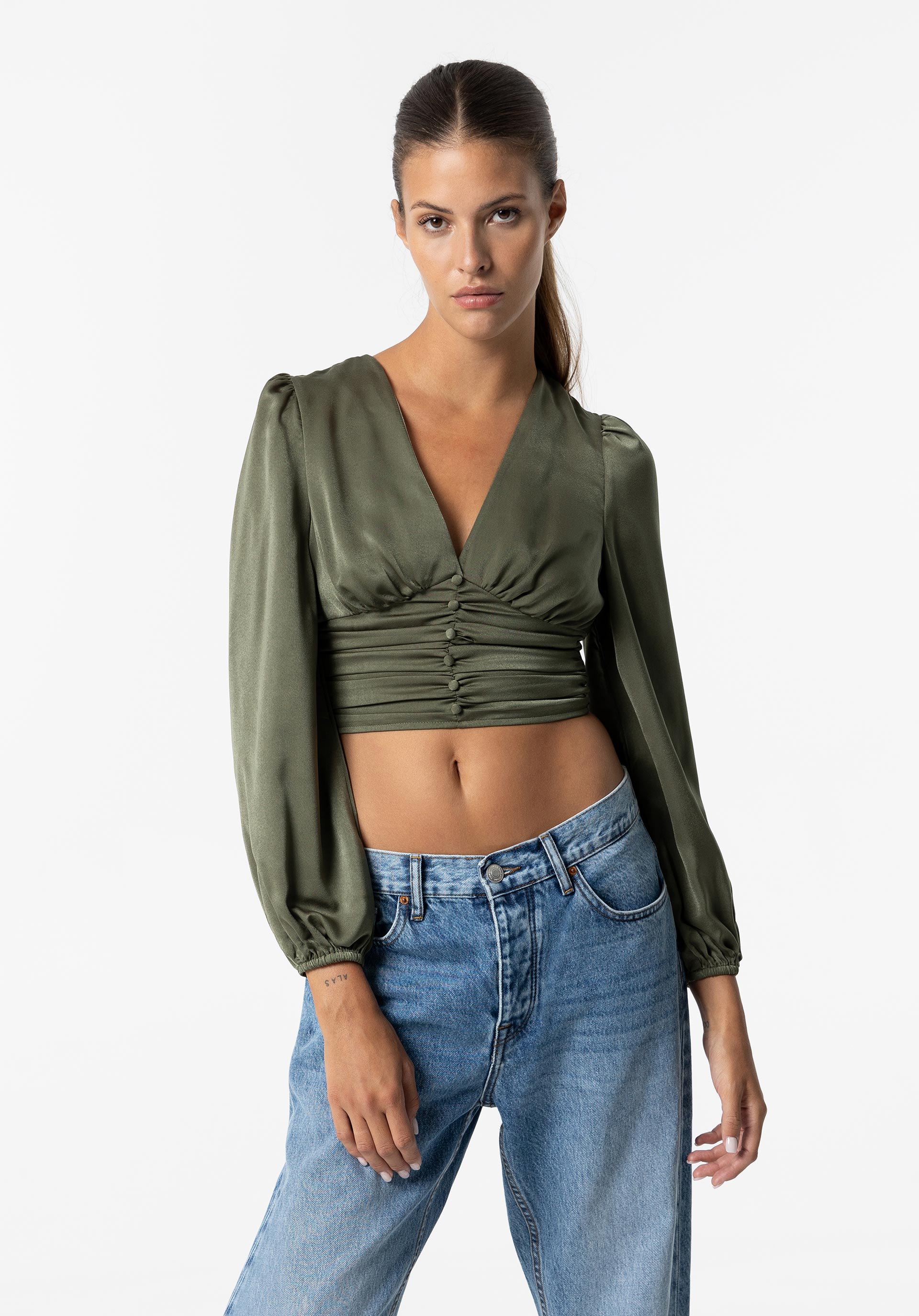 Blusa Acetinada