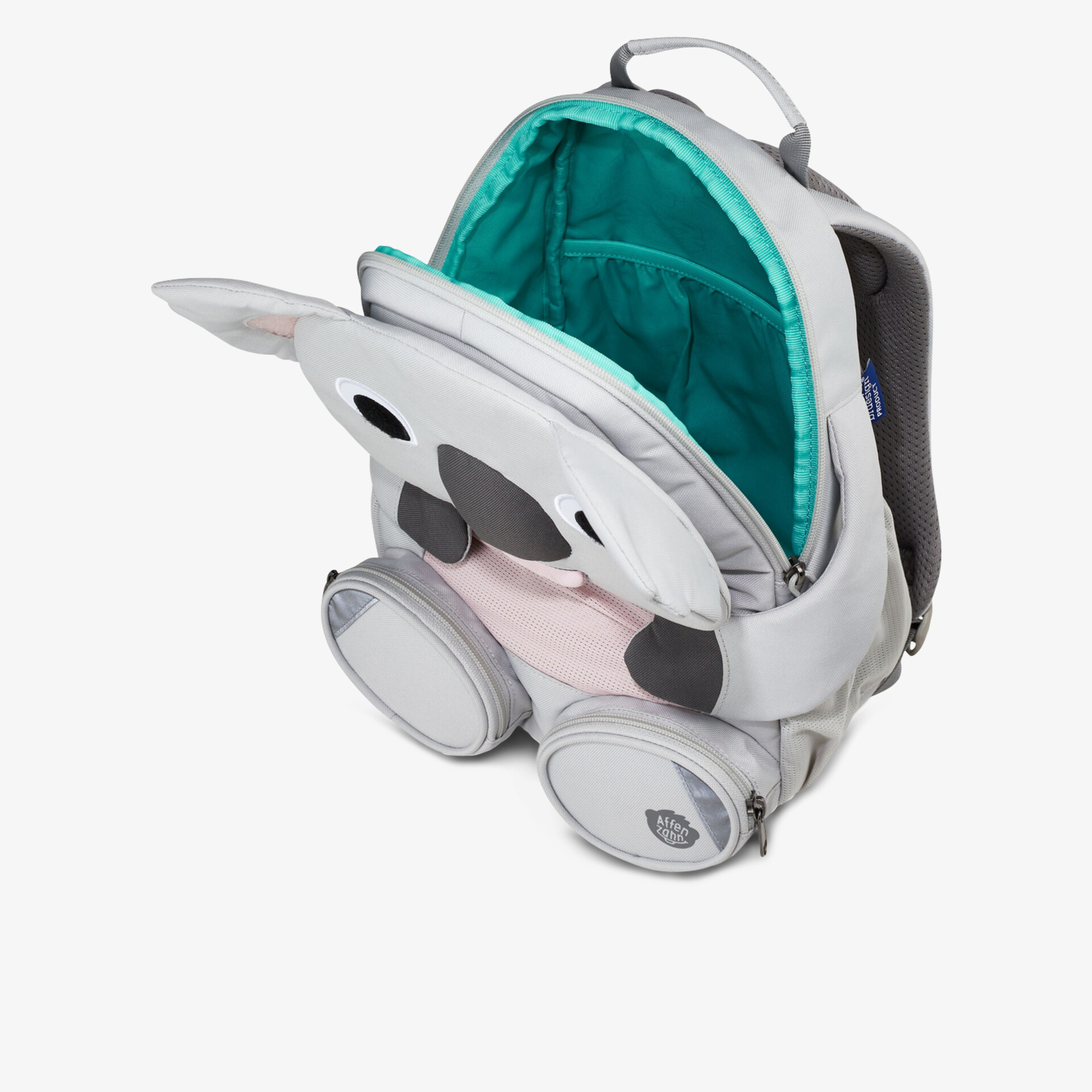 Affenzahn Kinder Rucksack grau