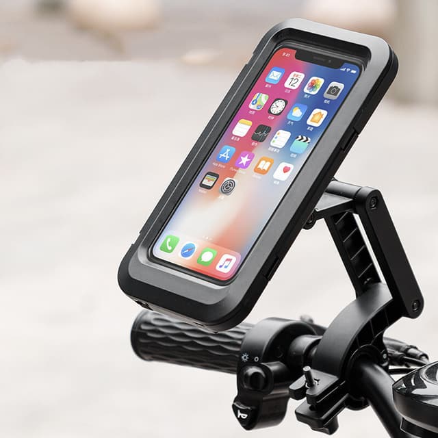 Vandtæt mobilholder til cykel / motorcykel / scooter drejelig
