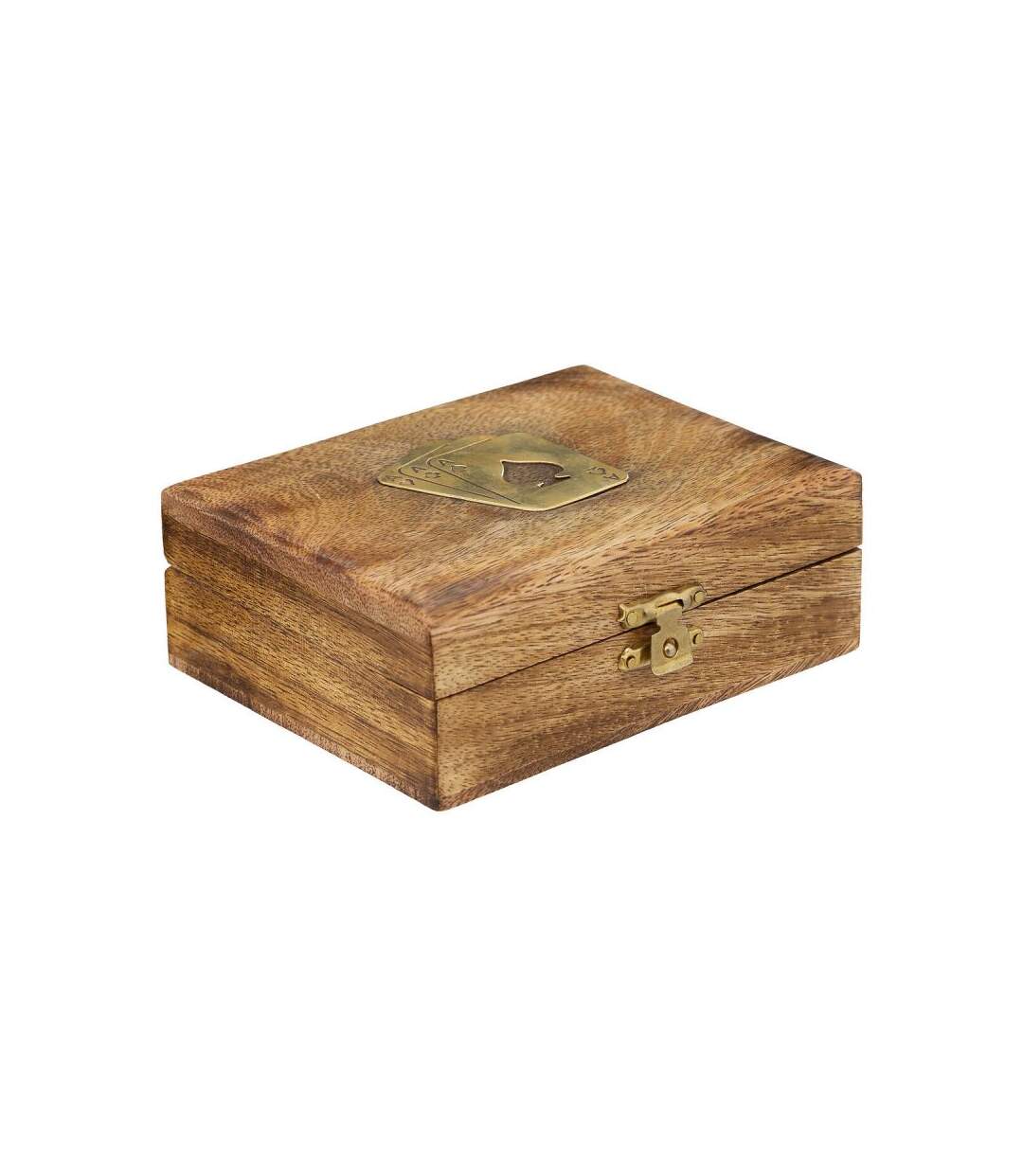 Jeu de Cartes en Bois Odile 11cm Marron