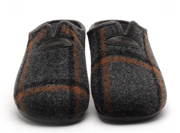 La maison de l espadrille chaussons homme 6733 5 gris