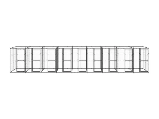 Chenil extérieur cage enclos 990 x 220 x 180 cm 02_0000362