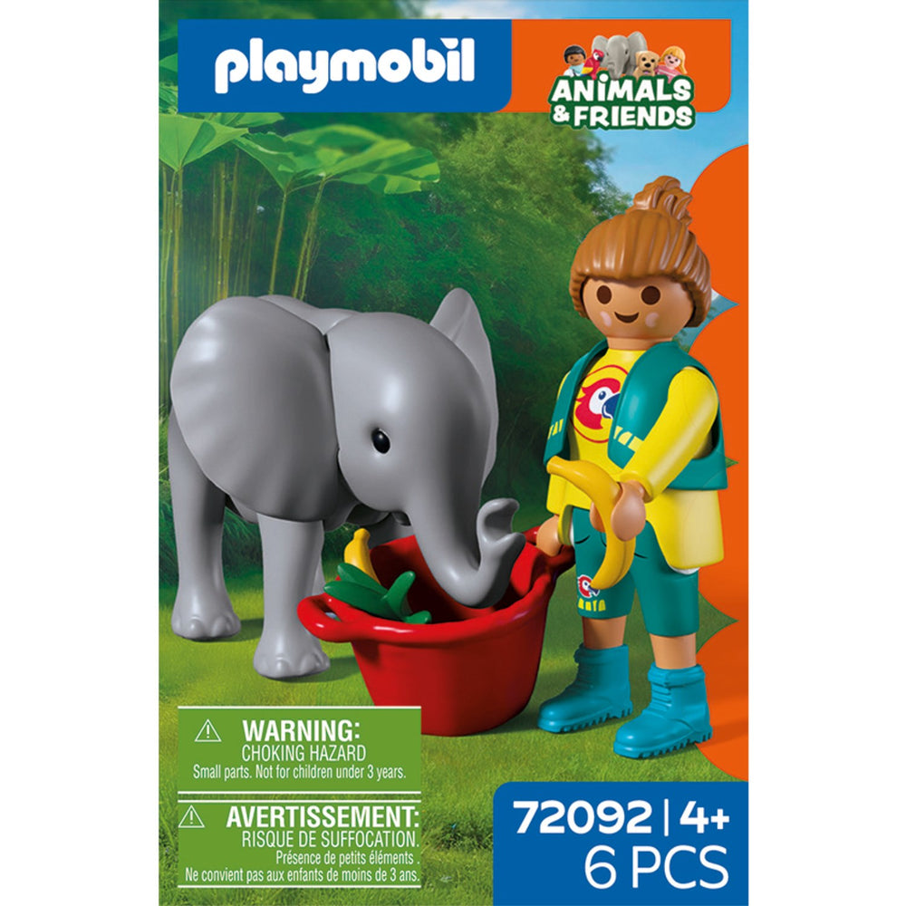 Køb Playmobil® Zoo: Baby Elephant And Zookeeper