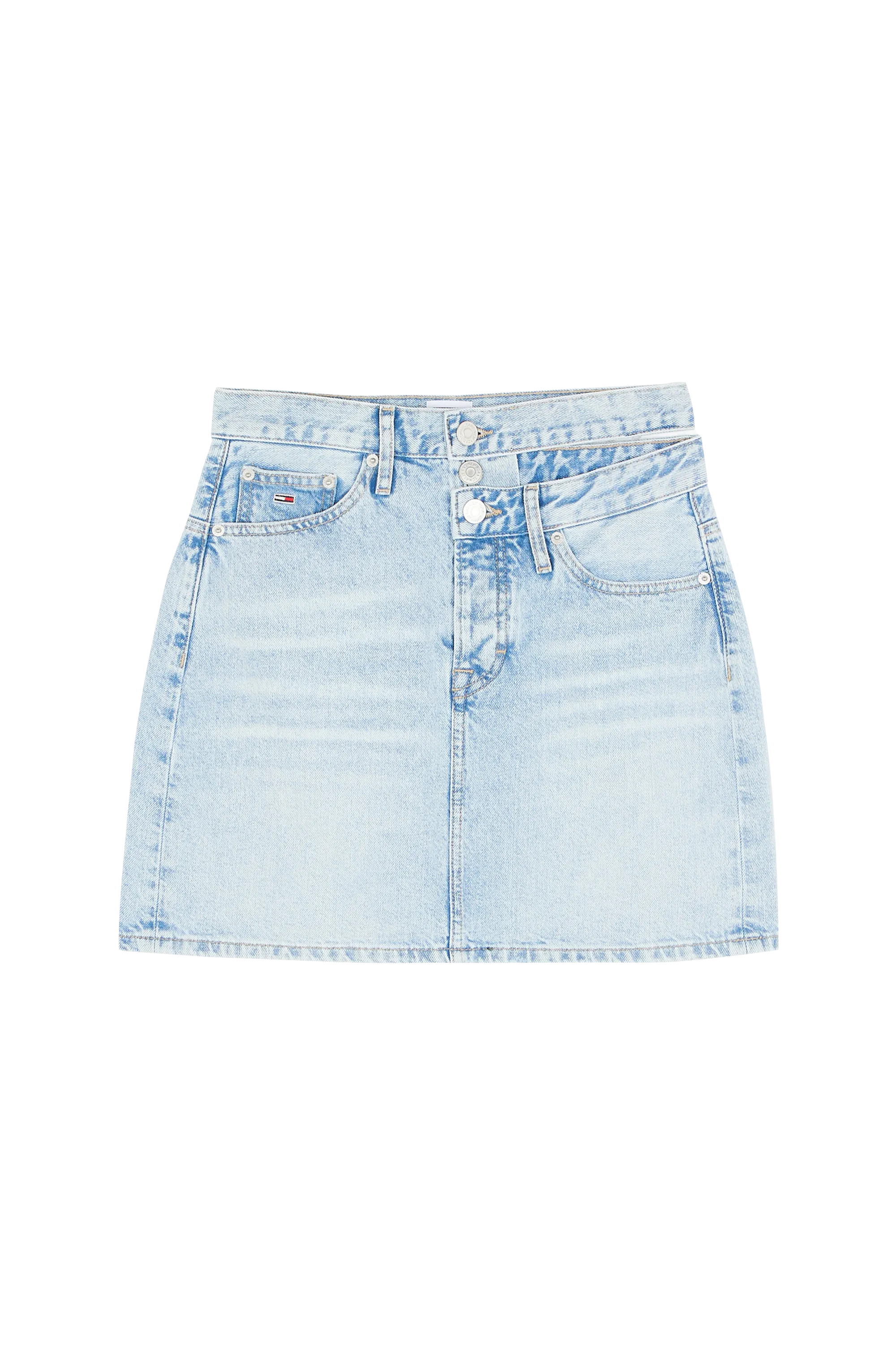 TOMMY JEANS Jupe MOM CUT OUT WB UH SK Bleu