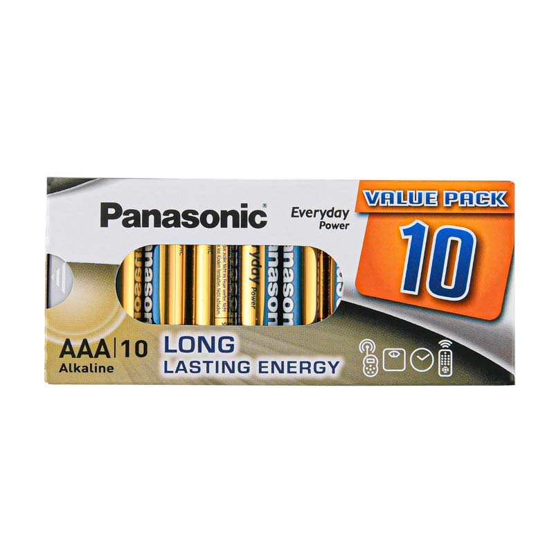 Lot de 10 piles Panasonic