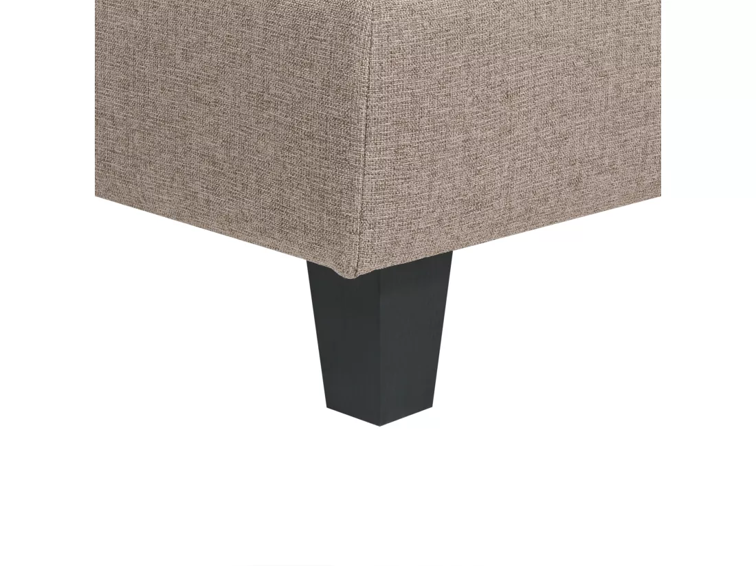 Canapé modulable 3 places en tissu marron UNSTAD