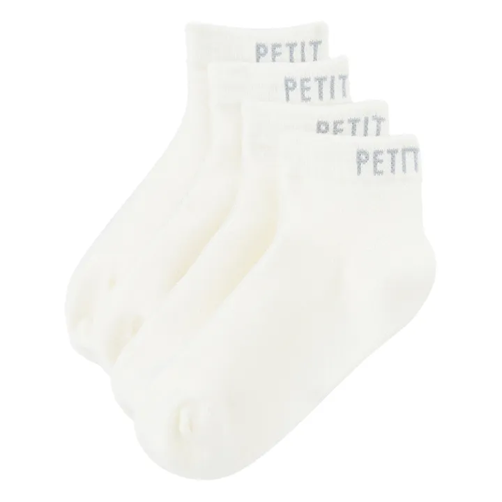 Petit Bateau Lot 2 Chaussettes Basses | Blanc