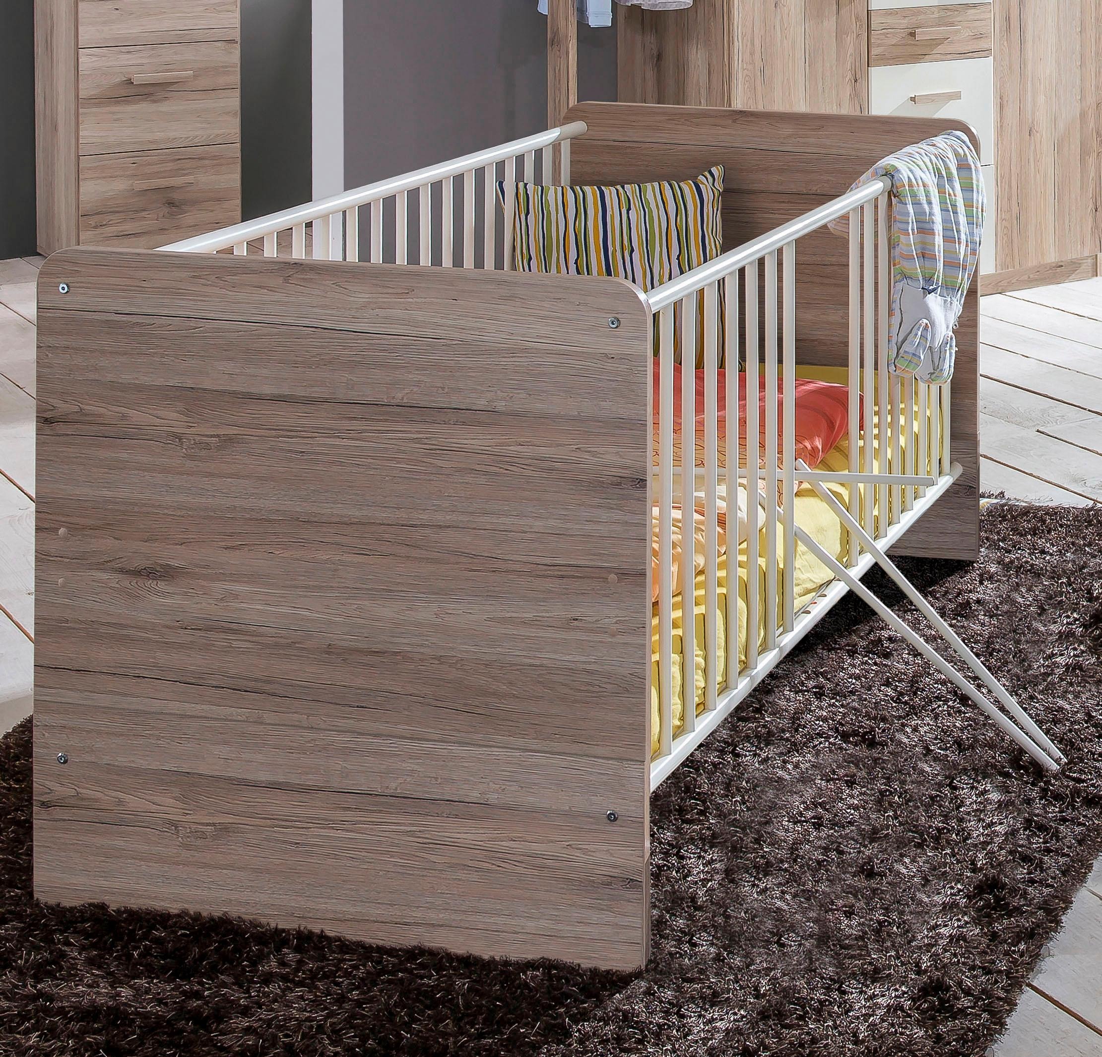 Wimex Babyzimmer-Komplettset »Bergamo« Set, 3 Stk. tlg. Bett + Wickelkommode + 2 trg. Schrank