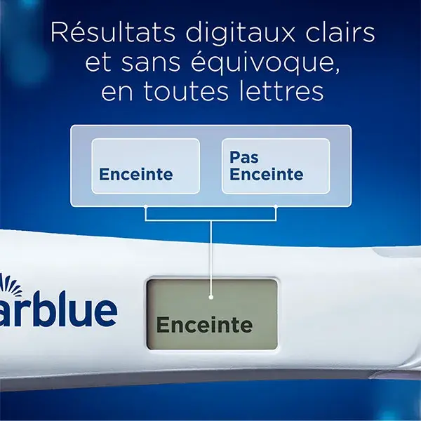 Teste de gravidez digital Clearblue com detecção ultraprecoce