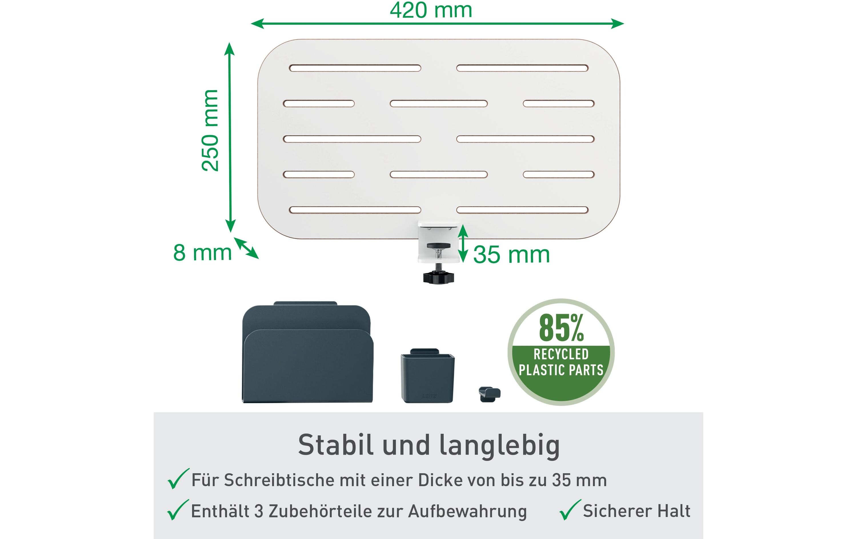 Ergo Schreibtisch-Organizer Klein, WeissSchreibtisch-Aufbewahrung