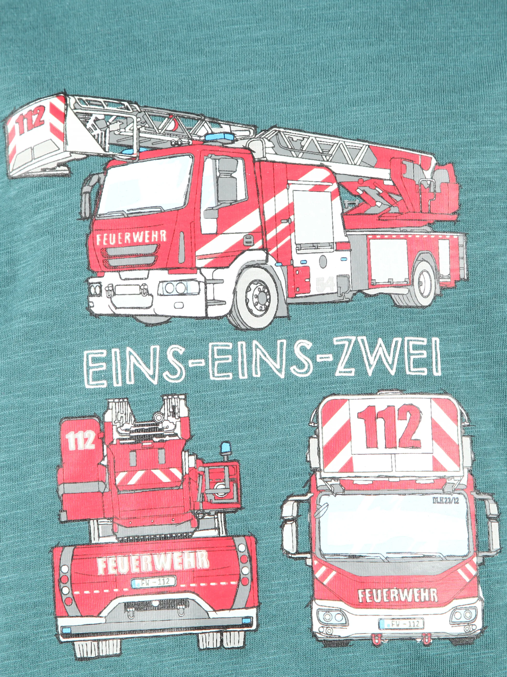 Jungen Langarmshirt mit Feuerwehr-Motiv
