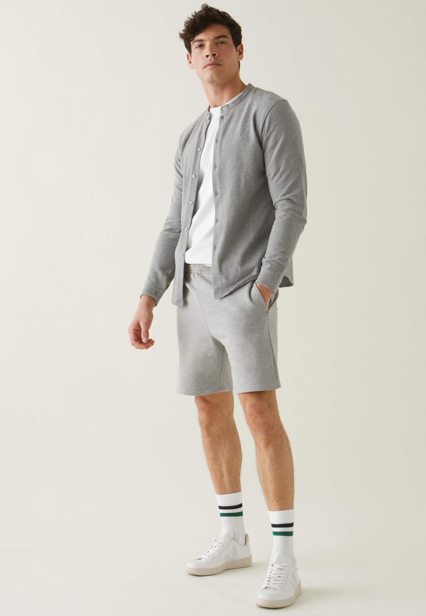 Short en molleton-Dany Gris Chiné