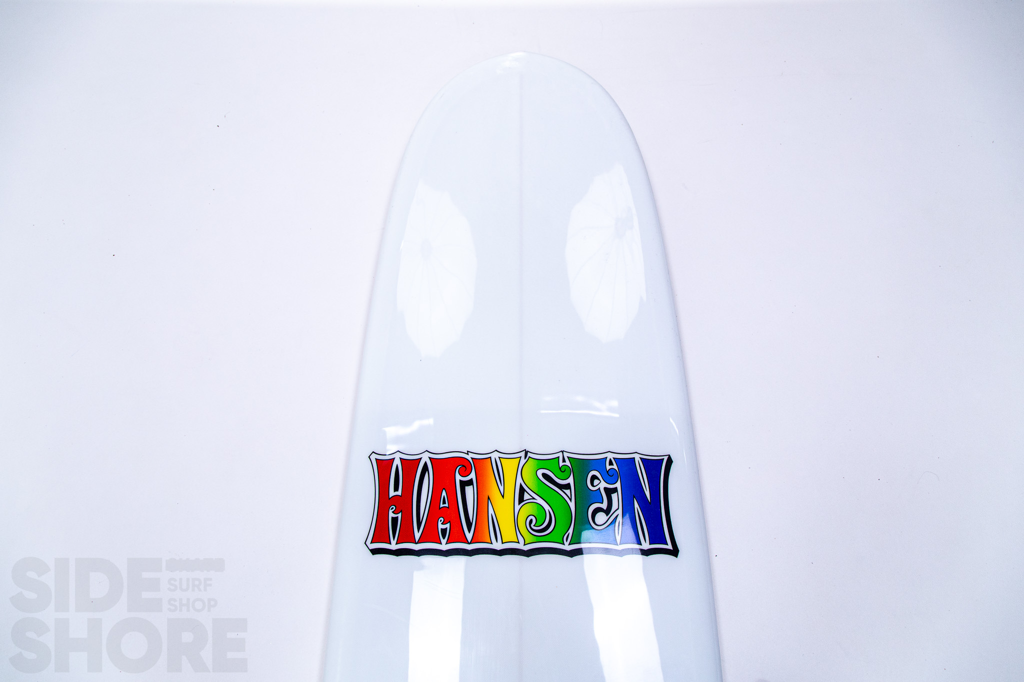 Hansen Surfboards 50-50 Mini - White Tint   Polish - 7'8 x 22 1/2