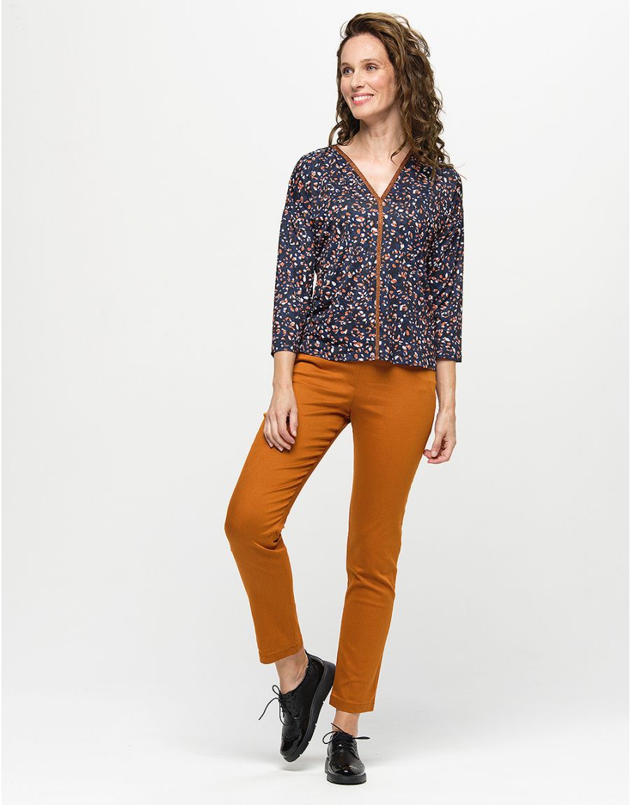 Jegging 7/8e coton ocre